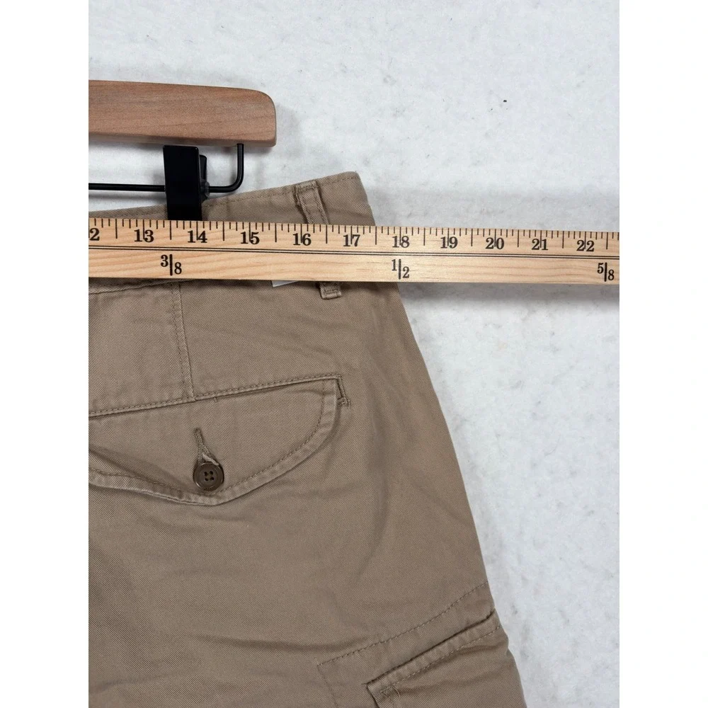 Levi Strauss & Co Mens Cargo Shorts Tan Khaki Cotton Twill Multi Pocket 35x9